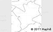 Blank Simple Map of Fengshan, no labels