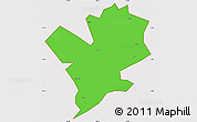 Political Simple Map of Fengshan, cropped outside