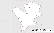 Silver Style Simple Map of Fengshan, cropped outside