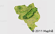 Satellite 3D Map of Gui Xian, cropped outside