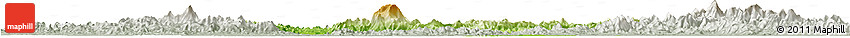 Physical Horizon Map of Gui Xian, lighten, semi-desaturated