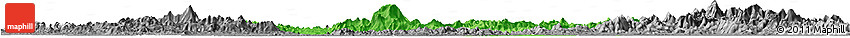 Political Horizon Map of Gui Xian, desaturated