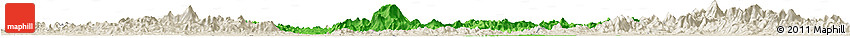 Political Horizon Map of Gui Xian, shaded relief outside