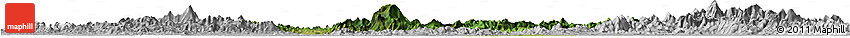 Satellite Horizon Map of Gui Xian, lighten, desaturated