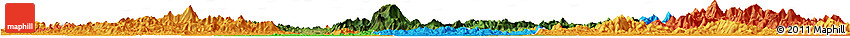 Satellite Horizon Map of Gui Xian, political outside