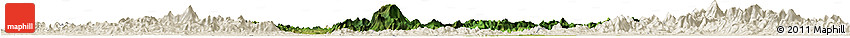 Satellite Horizon Map of Gui Xian, shaded relief outside