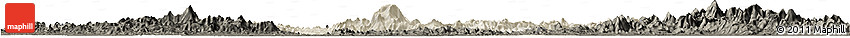 Shaded Relief Horizon Map of Gui Xian, darken