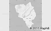 Gray Map of Gui Xian, single color outside