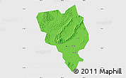 Political Map of Gui Xian, single color outside