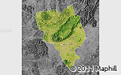 Satellite Map of Gui Xian, desaturated