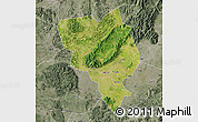 Satellite Map of Gui Xian, semi-desaturated