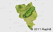 Satellite Map of Gui Xian, single color outside