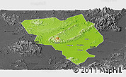 Physical Panoramic Map of Gui Xian, darken, desaturated