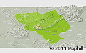 Physical Panoramic Map of Gui Xian, lighten, semi-desaturated