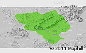 Political Panoramic Map of Gui Xian, lighten, desaturated