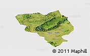 Satellite Panoramic Map of Gui Xian, cropped outside