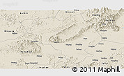 Shaded Relief Panoramic Map of Gui Xian