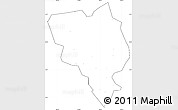Blank Simple Map of Gui Xian, cropped outside, no labels
