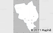 Gray Simple Map of Gui Xian, single color outside