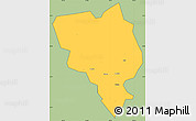 Savanna Style Simple Map of Gui Xian, cropped outside