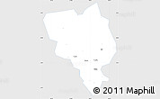 Silver Style Simple Map of Gui Xian, single color outside