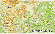 Physical 3D Map of Hechi