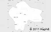 Silver Style Simple Map of Hechi