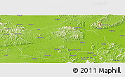 Physical Panoramic Map of Heng Xian