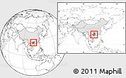 Blank Location Map of Heshan Shi, highlighted country, highlighted parent region, within the entire country