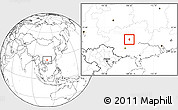 Blank Location Map of Heshan Shi