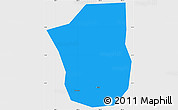 Political Simple Map of Heshan Shi, single color outside