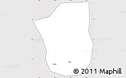 Silver Style Simple Map of Heshan Shi, cropped outside