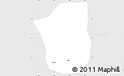Silver Style Simple Map of Heshan Shi, single color outside