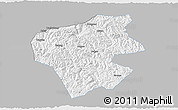Gray 3D Map of Leye, single color outside