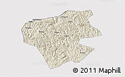 Shaded Relief 3D Map of Leye, cropped outside