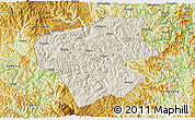 Shaded Relief 3D Map of Leye, physical outside