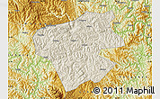 Shaded Relief Map of Leye, physical outside