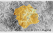 Physical 3D Map of Lingyun, desaturated