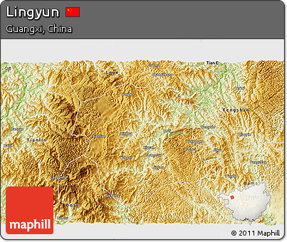 Physical 3D Map of Lingyun