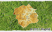 Physical 3D Map of Lingyun, satellite outside