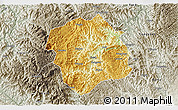 Physical 3D Map of Lingyun, semi-desaturated