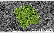 Satellite 3D Map of Lingyun, desaturated