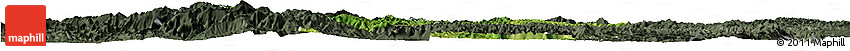 Satellite Horizon Map of Lingyun, darken, semi-desaturated