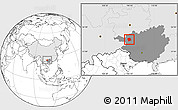 Blank Location Map of Lingyun, highlighted country, highlighted parent region