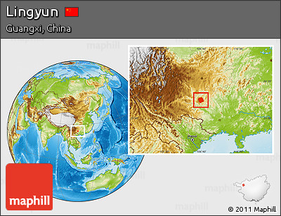 Physical Location Map of Lingyun