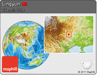Physical Location Map of Lingyun