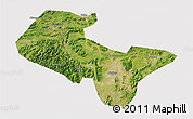 Satellite 3D Map of Liujiang, cropped outside