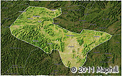 Satellite 3D Map of Liujiang, darken