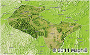 Satellite 3D Map of Liujiang, physical outside