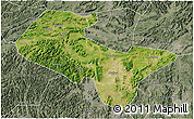 Satellite 3D Map of Liujiang, semi-desaturated